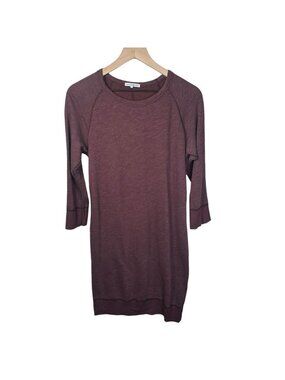 james perse crew neck mini dress James Perse Crew-Neck Mini T-Shirt Dress - Neutrals